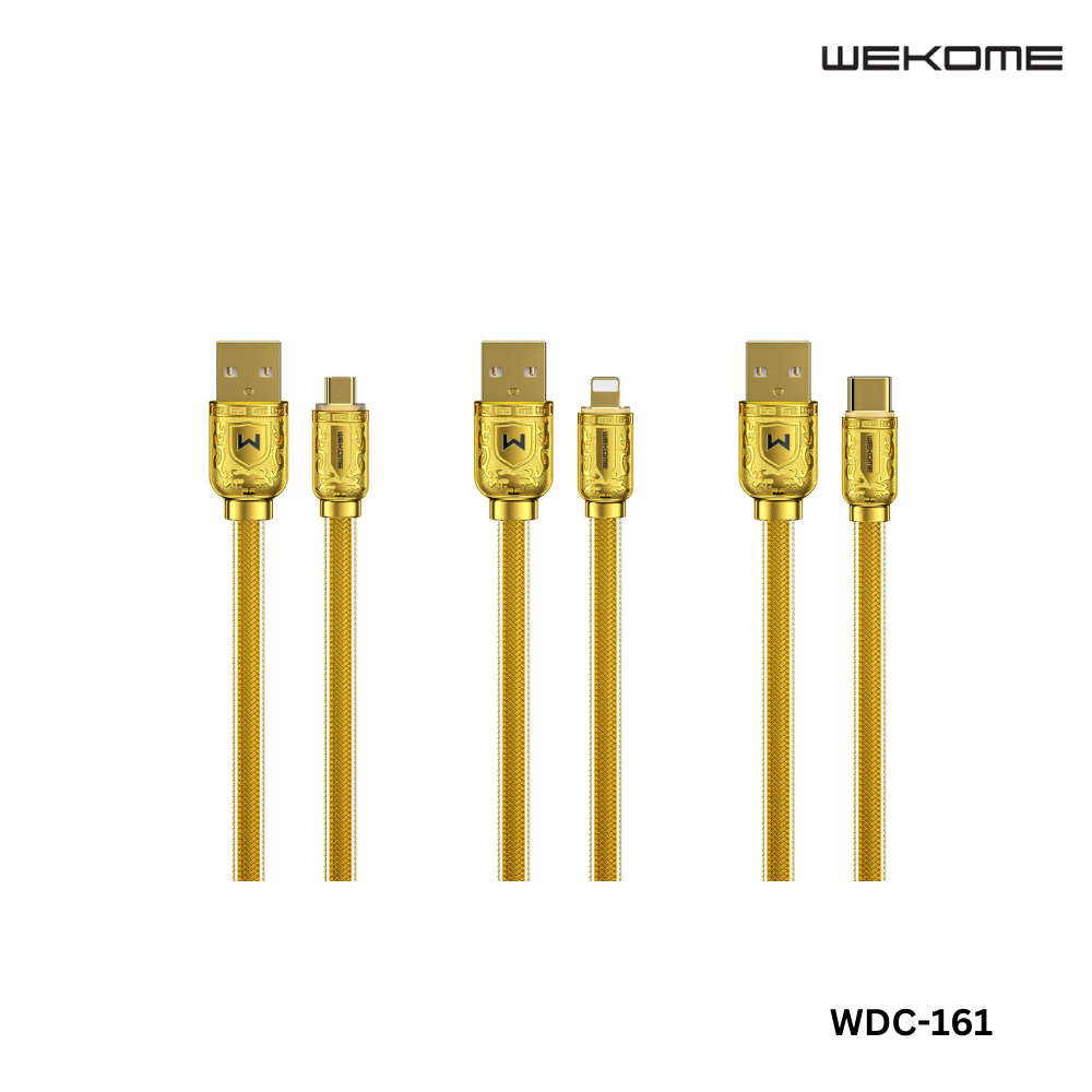 WEKOME iphone Cable WDC-161 SAKIN SERIES 6A SUPER FAST CHARGING DATA CABLE-Gold