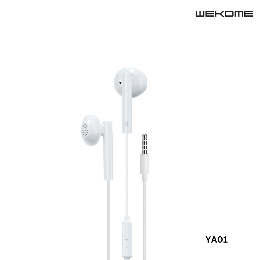 WEKOME  YA01 3.5MM UPINE SERIES WIRED EARPHONE (1.2M), Quality Wired Earphone