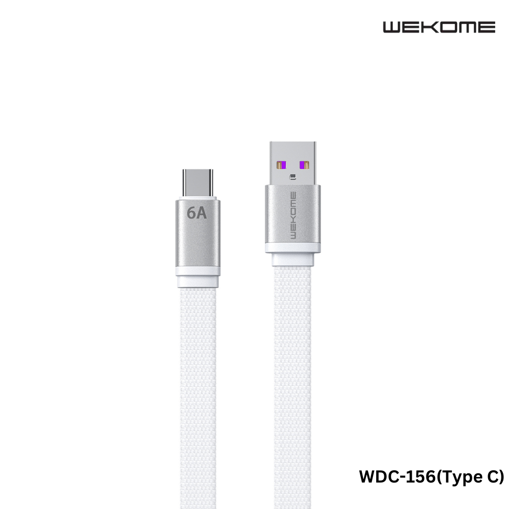 WEKOME Type C Cable WDC-156A KINGKONG SERIES 2 6A SUPER FAST CHAGING DATA CABLE (1.5M)(6A),-White