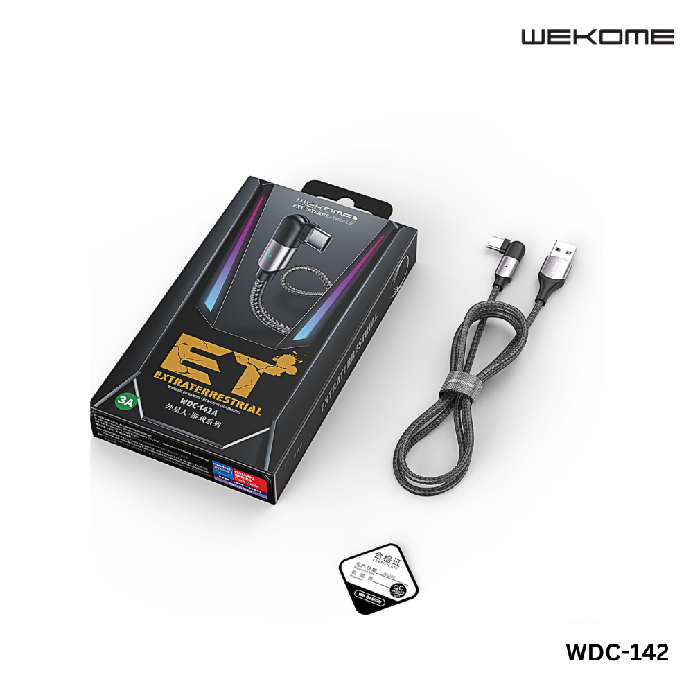 WEKOME iPhone Cable GAMING SERIES 3A REBULIC FO GAMES POWERFUL DOMINATORS 180 DEGREE ROTARY DATA CABLE