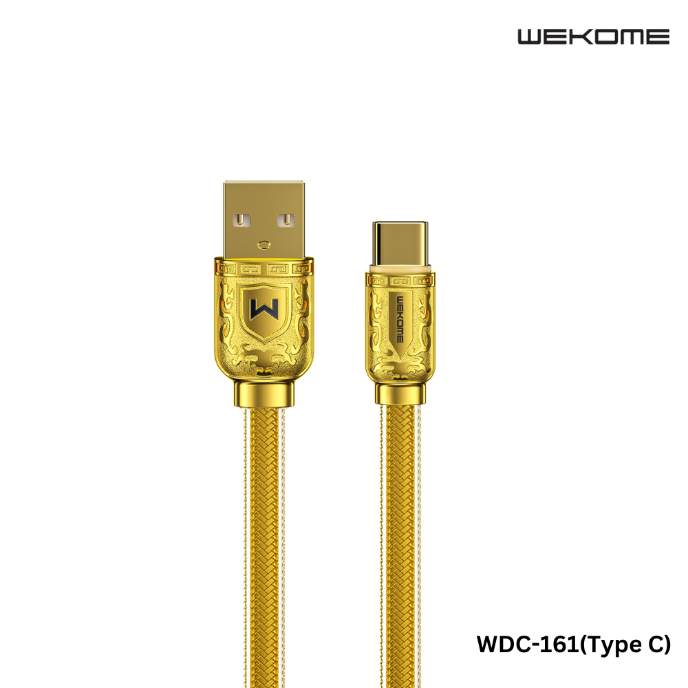 WEKOME Type C Cable WDC-161 SAKIN SERIES 6A SUPER FAST CHARGING DATA CABLE-Gold