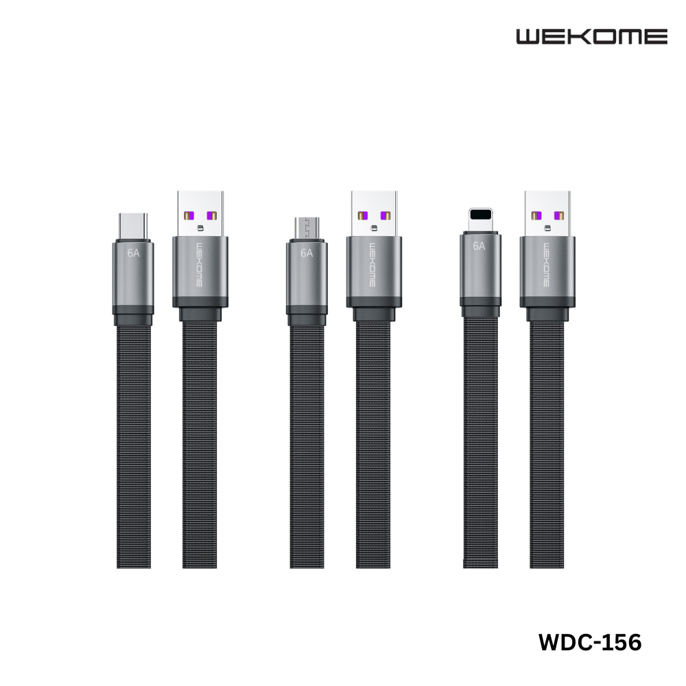 WEKOME Type C Cable WDC-156A KINGKONG SERIES 2 6A SUPER FAST CHAGING DATA CABLE (1.5M)(6A),-Black