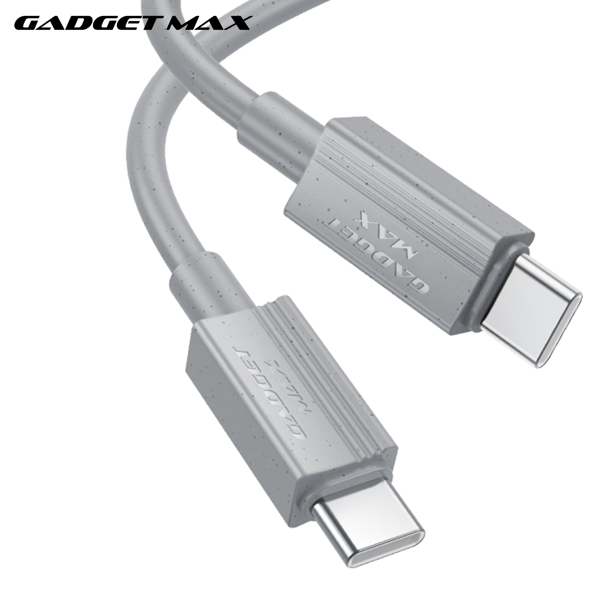 GADGET MAX - GX27 C-C TPE Series Type-C To Type-C Fast Charging Data Cable (60W) - Grey