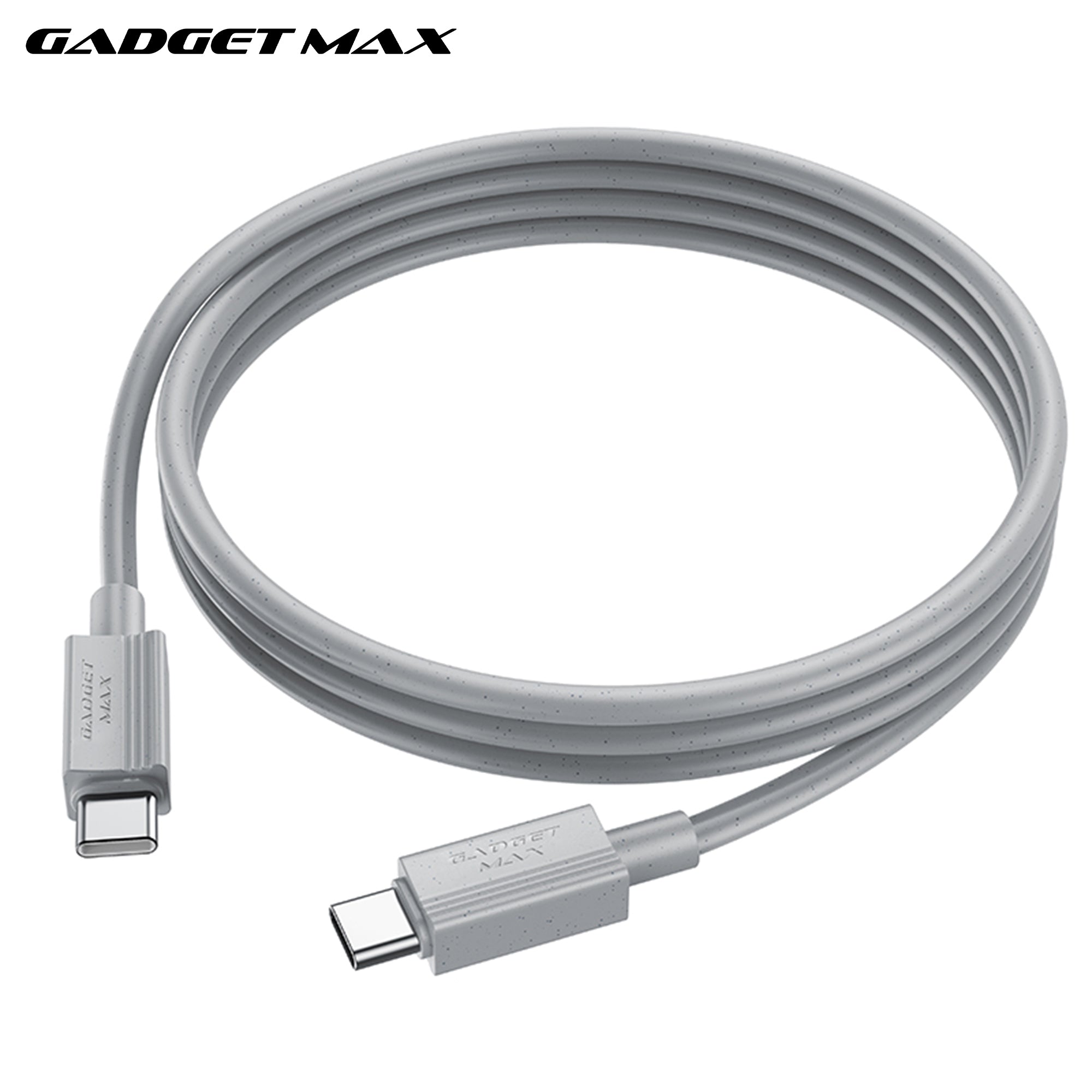 GADGET MAX - GX27 C-C TPE Series Type-C To Type-C Fast Charging Data Cable (60W) - Grey