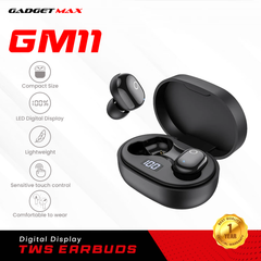 GADGET MAX GM11 TRUE WIRELESS BLUETOOTH HEADSET (V5.1), Wireless Bluetooth Earbuds, TWS Earbuds, Wirless Earbuds