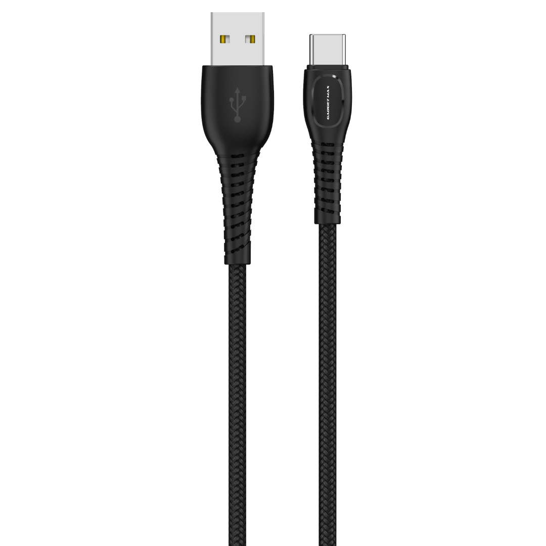 GADGET MAX GMC1221 USB TO TYPE-C CABLE (3A) (1M) - ‌BLACK