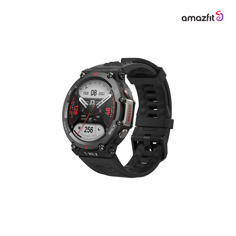 Amazfit T-Rex 2 Smart Watch for Men - (1Year Official Warranty)-Ember Black