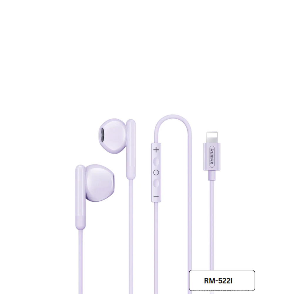 REMAX RM-522I iPhone Wire Earphone FOR MUSIC & CALL (1.2M)