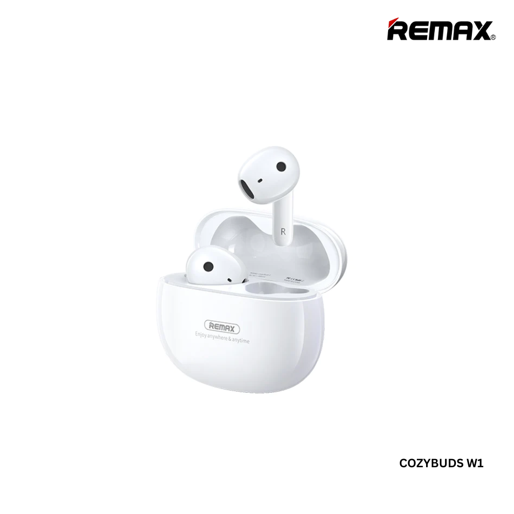 REMAX COZYBUDS 1 EGGIE SERIES TRUE WIRELESS EARBUDS FOR MUSIC & CALL-White