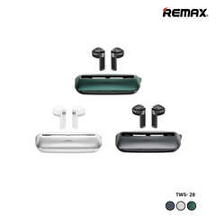 REMAX TWS-28 UULTRATHIN METAL TRUE WIRELESS EARBUDS FOR MUSIC & CALL (V 5.0 WIRELESS), Wireless Earbuds, Bluetooth Earbuds