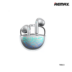 REMAX TWS-3 (NEW) 5.3 TRUE WIRELESS STEREO GAMING EARBUDS (GAMING)-Silver