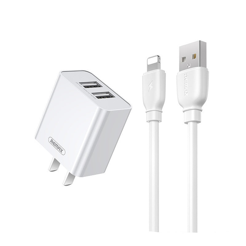 REMAX RP-U51(IPH) ELVES SERIES 2.1A DUAL CHARGER SET RP-U51(IPH),Charger,USB Phone Charger,Mobile Phone Charger,Smart Phone Charger, Muti port usb charger,quick charger,fast charger,the best usb phone charger,wall charger,Portable Charger