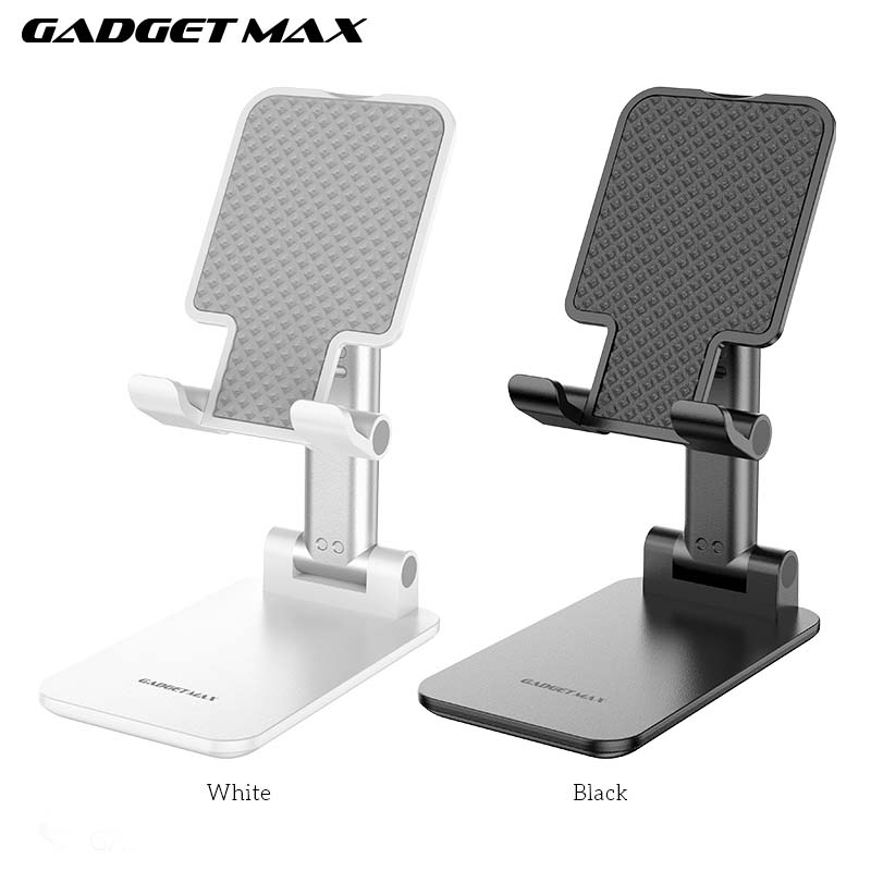 GADGET MAX GH01 PHONE & TABLET HOLDER ADJUSTABLE SIZE (4.7"-10") - WHITE