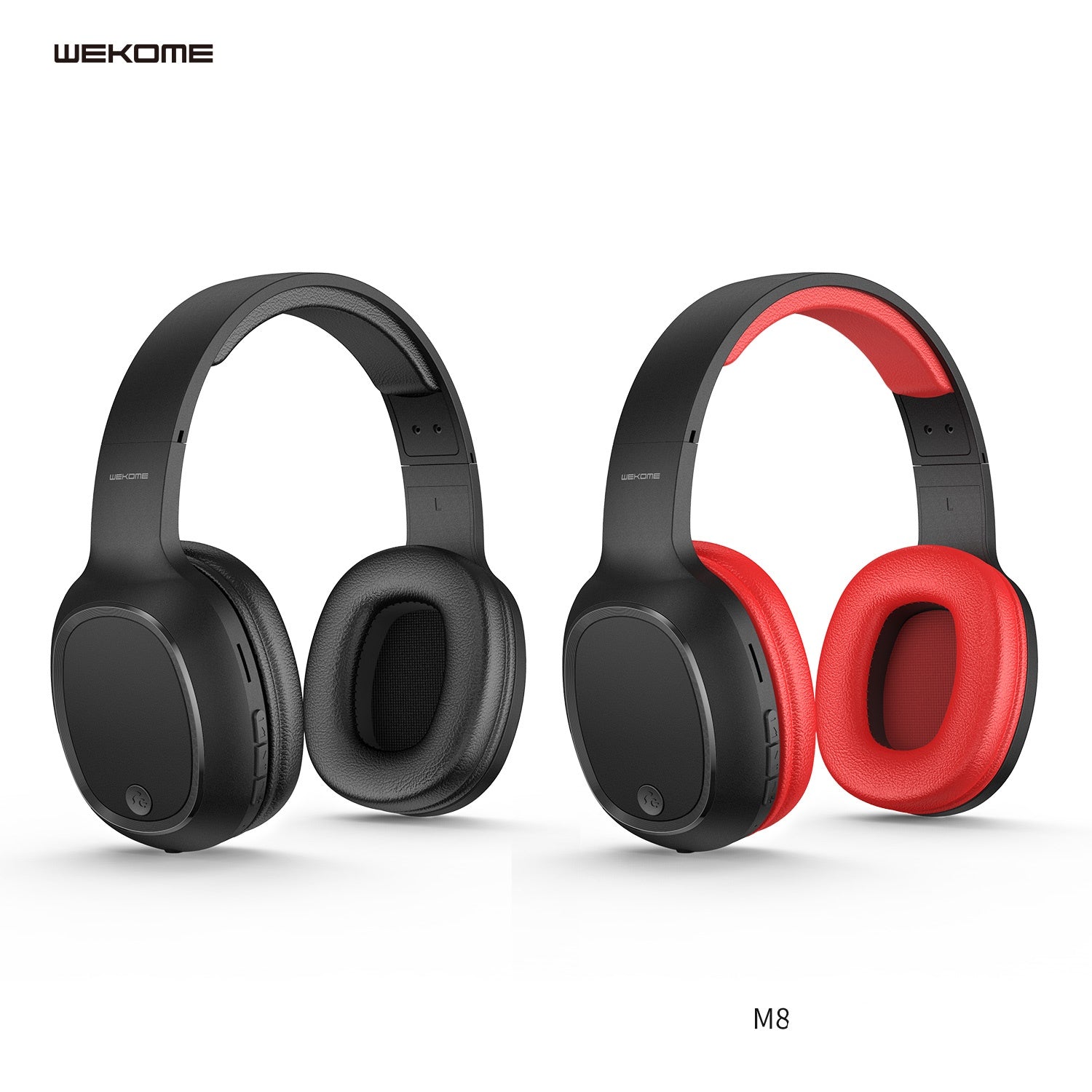 WK M8 Wireless Headphone Bluetooth Headphone - Red