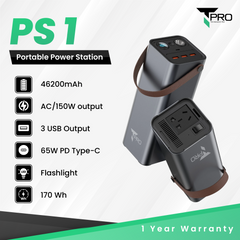 T PRO TP-PS 1 PORTABLE POWER STATION (46200mAh)