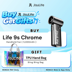 JisuLife - Handheld Fan Life 9S ( 5000mAh ) - Chrome Edition