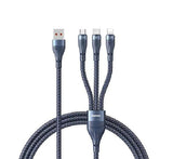 REMAX---RC-199TH WHIRLY SERIES 6A 3 IN 1 66W FAST CHARGING CABLE (1.2M) (6A) (66W)