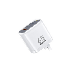 Remax RP-U60 Figen Series 65W Gan Folding Charger (2 Type C + 1 USB)