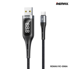 REMAX RC-096A Leader Smart Display 2.1A Type-C Data Cable - Black