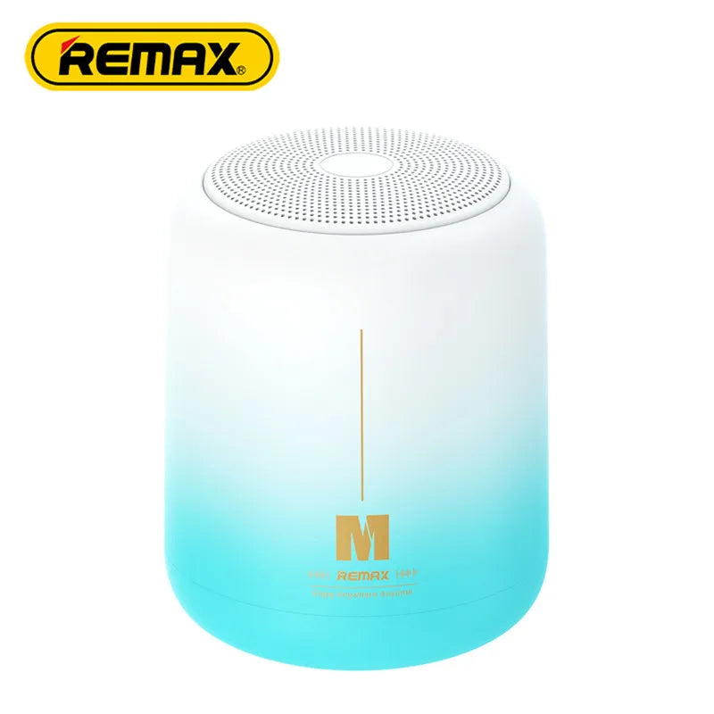 REMAX RB-M1 AIRCITY SERIES PORTABLE WIRELESS SPEAKER (3W) (5V) , Portable Speaker - White Blue