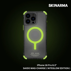 Skinarma iPhone 16 Pro 6.3" Saido Mag-Charge Case - NiteGlow Edition