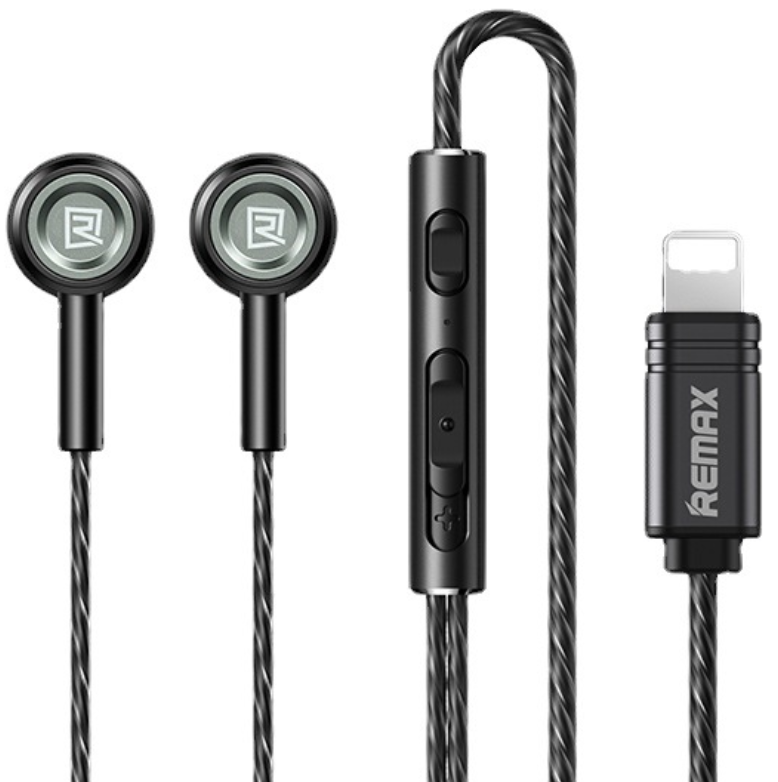 REMAX RM-598I iPhone Wire Earphone FOR MUSIC, & CALL (1200MM) Stereo Sound Wired Headset , For IPhone ,Lighting Earphone