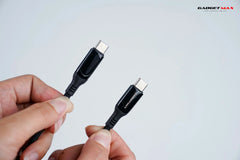 GADGET MAX GX22 100W TYPE C TO TYPE C 5A POWER DISPLAY CABLE (100W)(5A), Type-C to Type-C 100W Cable, 5A Cable