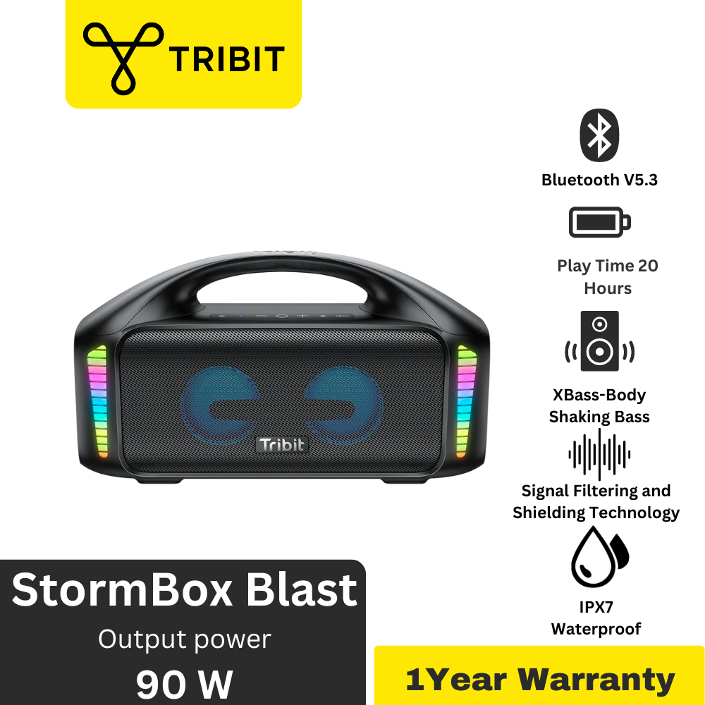 Tribit BTS-52 StormBox Blast Bluetooth V5.3 90W Wireless Bluetooth Speaker