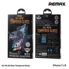 Remax -- GL-46 All New Tempered Glass For iPhone 7/8 (Black)