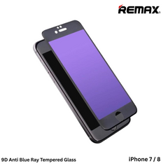 Remax -- GL-34 9D Anti Blue Ray Tempered Glass For iPhone 7/8 (White)
