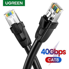 UGREEN NW121 Cat 8 Ethernet Cable RJ45 Network LAN Cord High Speed Up 25GB (2M)