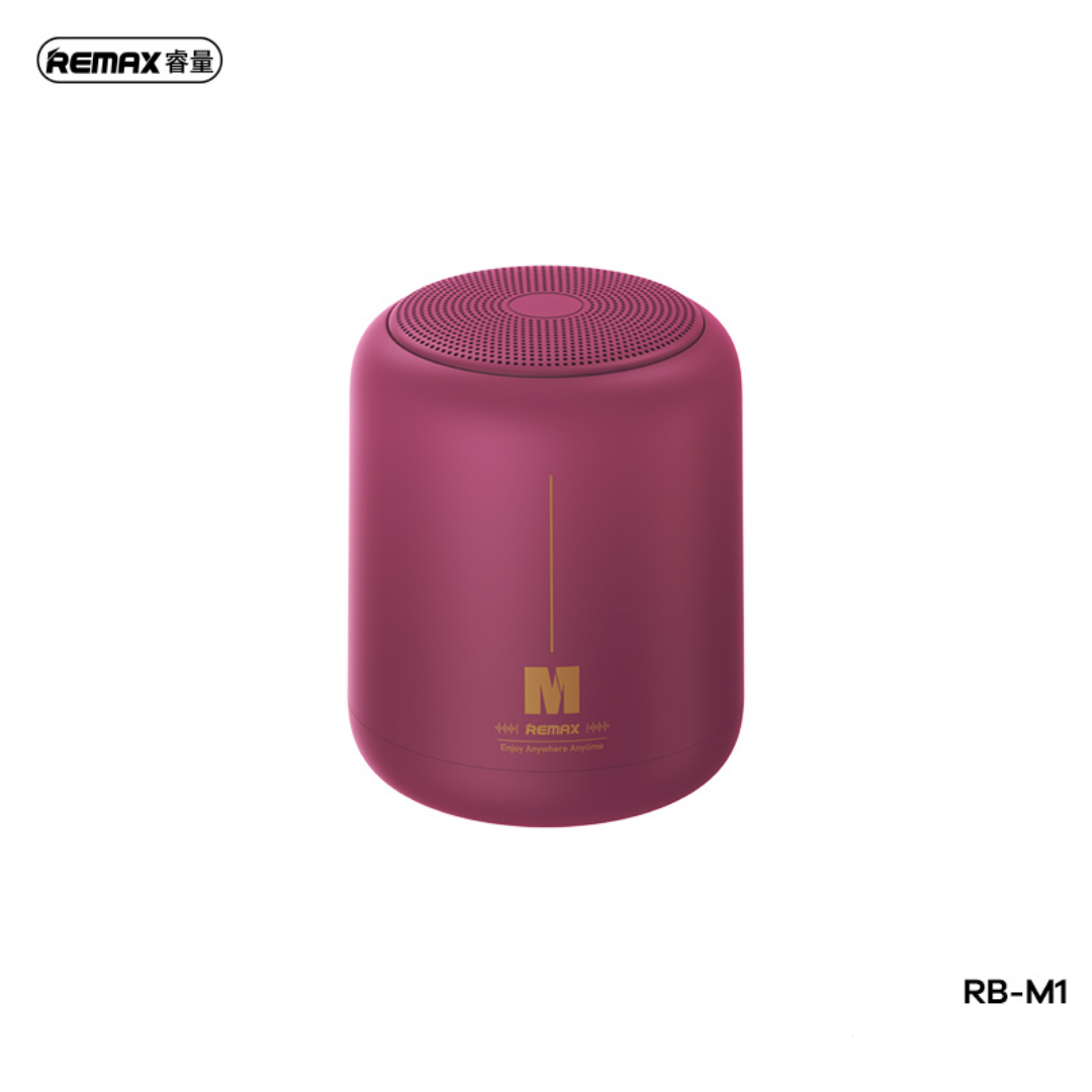 REMAX RB-M1 AIRCITY SERIES PORTABLE WIRELESS SPEAKER (3W) (5V) , Portable Speaker - Red