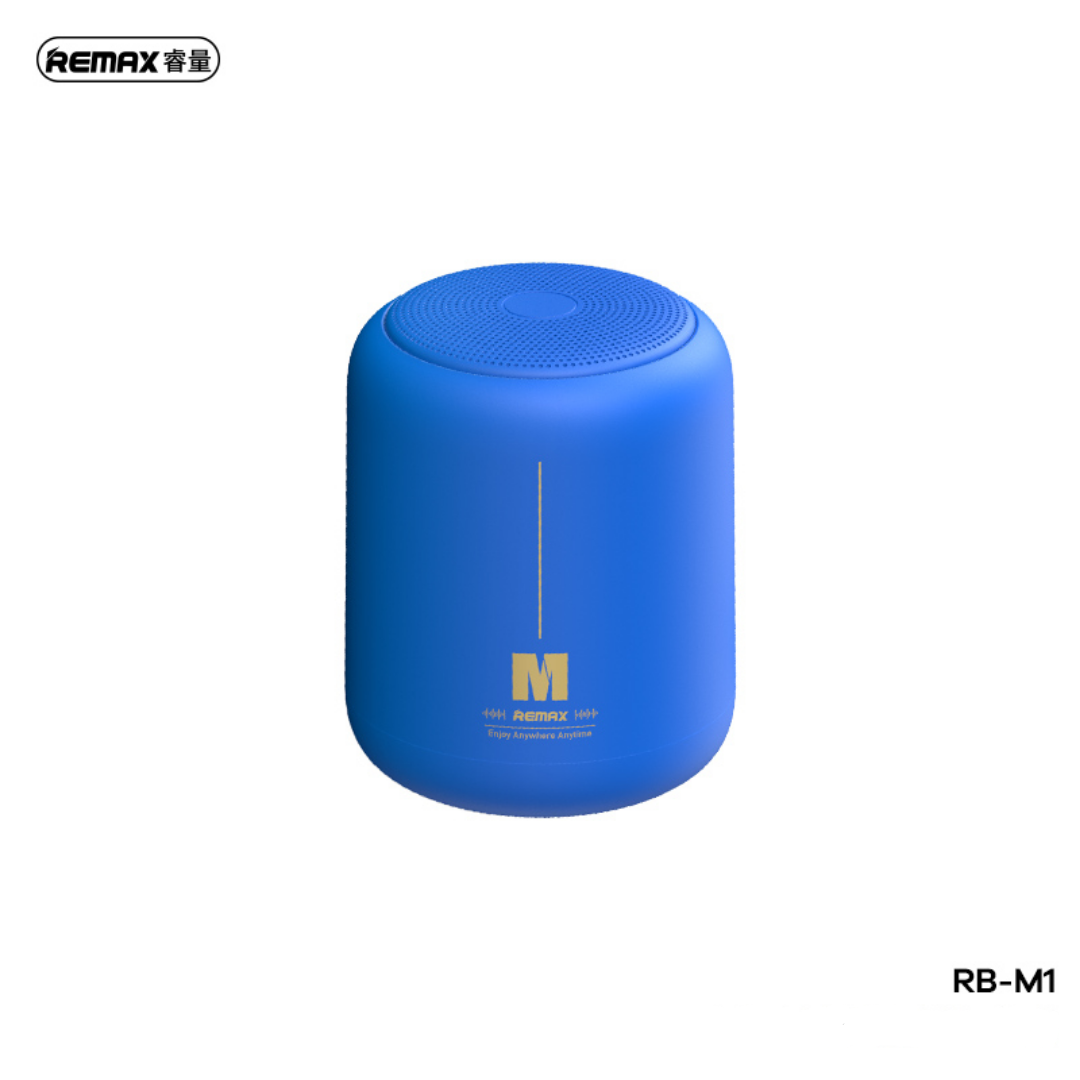 REMAX RB-M1 AIRCITY SERIES PORTABLE WIRELESS SPEAKER (3W) (5V) , Portable Speaker - Blue