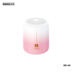 REMAX RB-M1 AIRCITY SERIES PORTABLE WIRELESS SPEAKER (3W) (5V) , Portable Speaker - White Pink