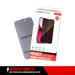 iPhone 15 Pro ( 6.1" ) GADGET MAX - Privacy Premium 2.5D Skill Full Cover Tempered Glass