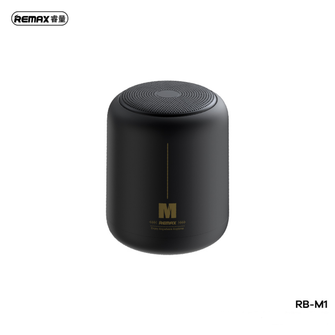 REMAX RB-M1 AIRCITY SERIES PORTABLE WIRELESS SPEAKER (3W) (5V) , Portable Speaker - Black