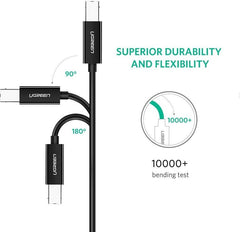 Ugreen US241 USB-C to USB 2.0 Print Cable (2M)