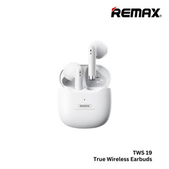 REMAX TWS-19 Marshmallow Series Wireless Bluetooth Earbuds - White