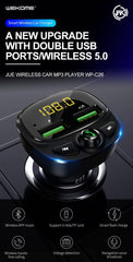 WEKOME JUE WIRELESS WP-C26 CAR MP3 PLAYER ,Car Charger , Car Charger Adapter , cell phone car charger , USB Car Charger , Fast Car Charger , Car charger for Micro , iPhone , Type C , Lightning  , Android Car Charger , Cigarette Lighter iPhone Car Charger