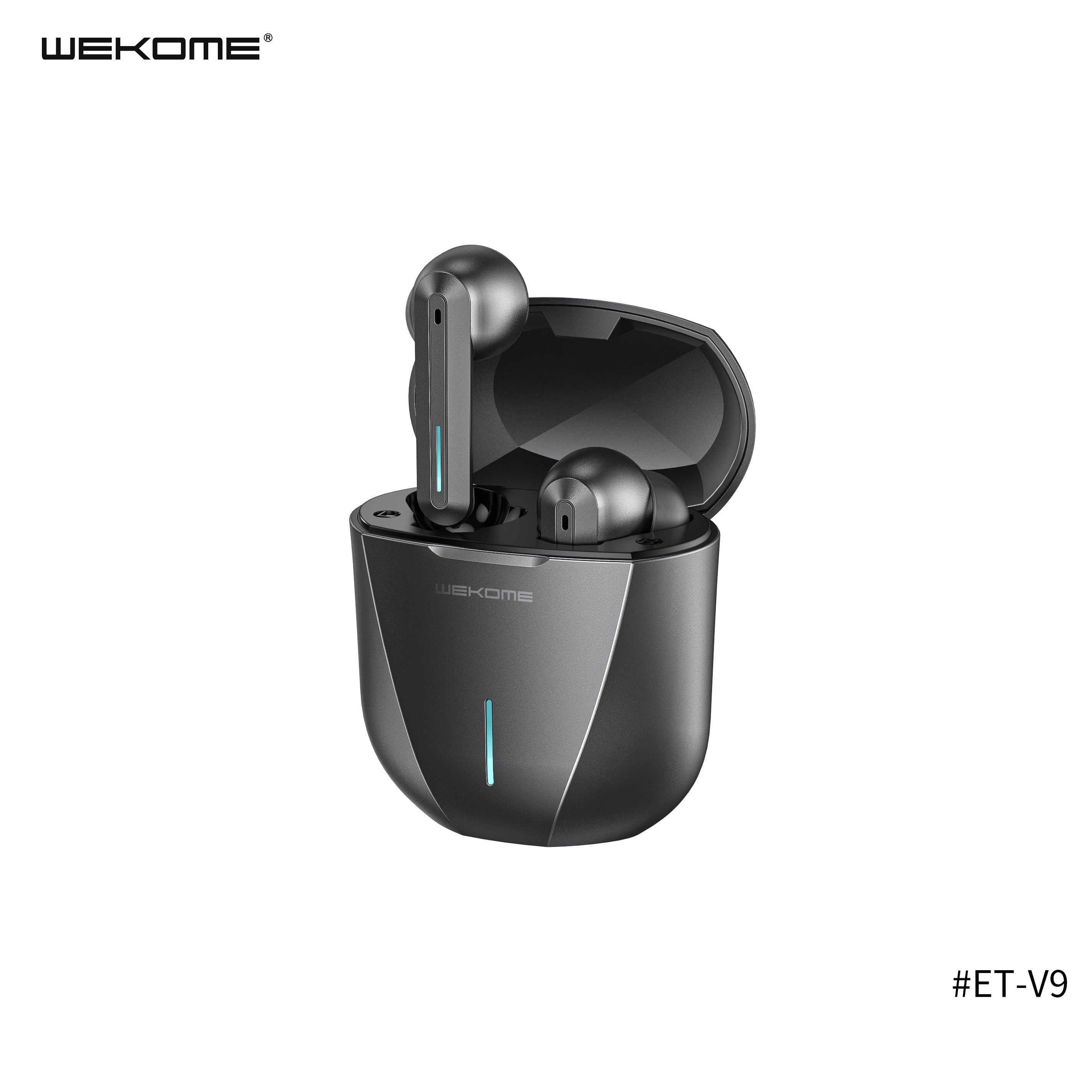 WK ET-V9 TWS (GAMING) EARBUDS (V5.0), TWS Earbuds, Gaming Earbuds, TWS Earbuds , Wireless Earbuds , TWS Earphones , Best Wireless Earbuds for iPhone , Android , Budget wireless earbuds