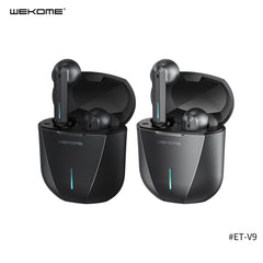 WK ET-V9 TWS (GAMING) EARBUDS (V5.0), TWS Earbuds, Gaming Earbuds, TWS Earbuds , Wireless Earbuds , TWS Earphones , Best Wireless Earbuds for iPhone , Android , Budget wireless earbuds