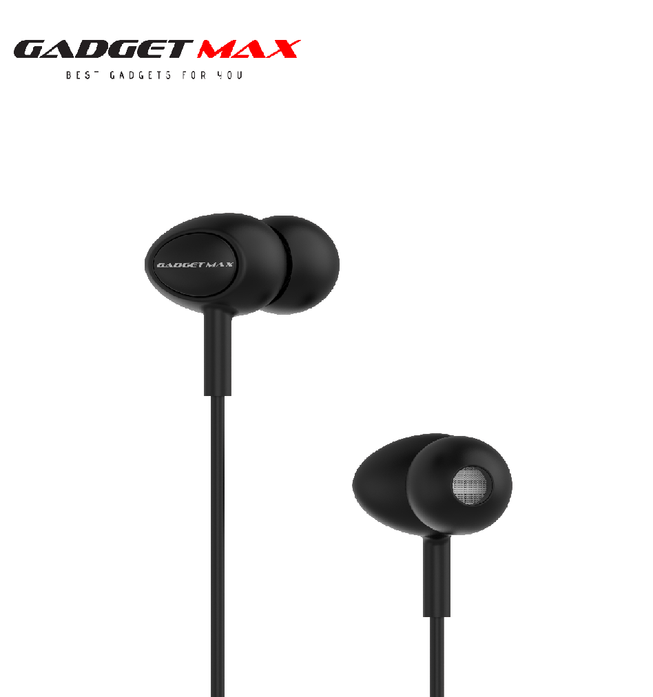 GADGET MAX P122 PEAR STEREO EARPHONE (3.5MM) Wired Earphone - BLACK