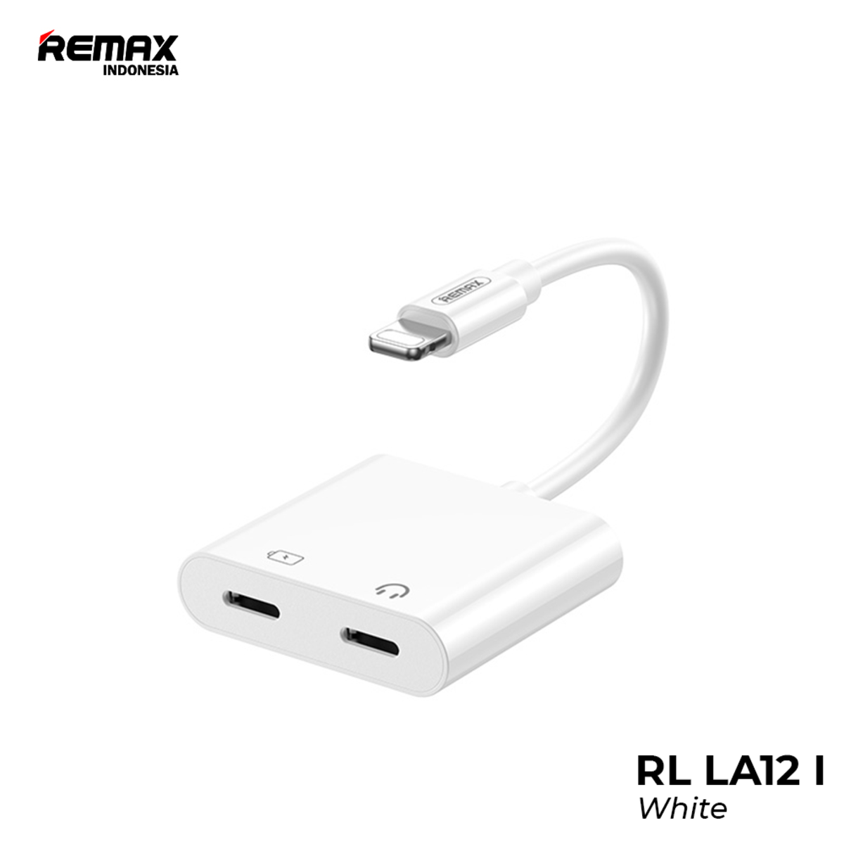 REMAX RL-LA12I REMINE SERIES PHONE ADAPTER LIGHTNING TO LIGHTNING (115MM), Lighting to Lighting Adapter, iPhone Audio Adapter