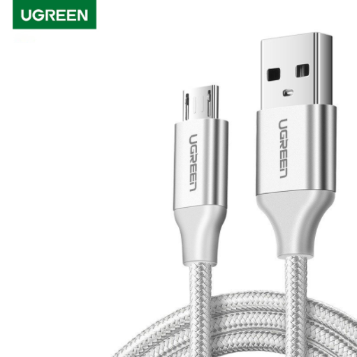 UGREEN OFFICIAL MICRO USB 2.0 CABLE (METAL) 1M - White