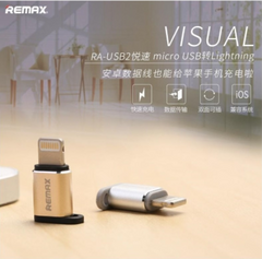 REMAX VISUAL RA-USB2 MICRO USB TO APPLE,Charger,USB Phone Charger,Mobile Phone Charger,Smart Phone Charger,Andriod Phone Charger , Muti port usb charger,quick charger,fast charger,the best usb phone charger,wall charger,Portable Charger