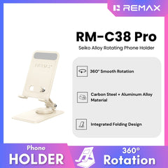 REMAX - RM-C38 Pro Seiko Alloy Rotating Phone Holder - Beige