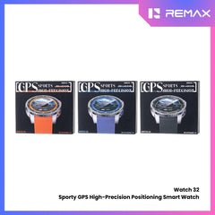 REMAX - Watch 32 Sporty GPS high-precision Positioning Smart Watch - Blue