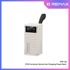 REMAX RPP-161 Container Series 50000mAh PD+QC Power Bank(PD 27W+ QC22.5W) - White