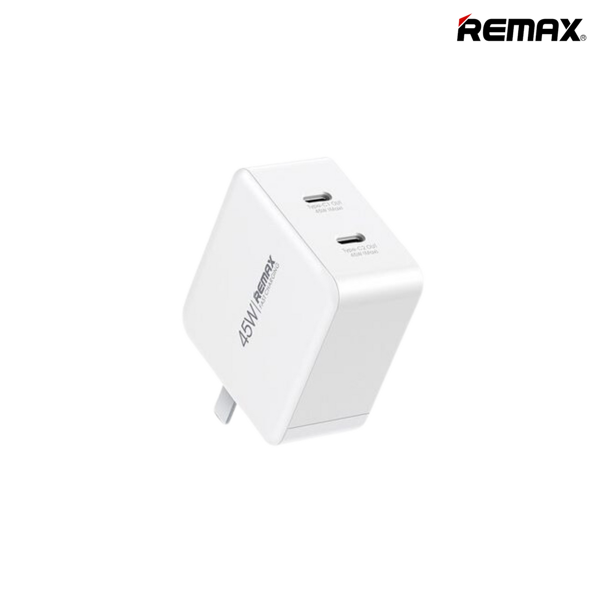 Remax RP-U62 Borey Series 45W PD+QC Multi-Compatible Fast Charger - White