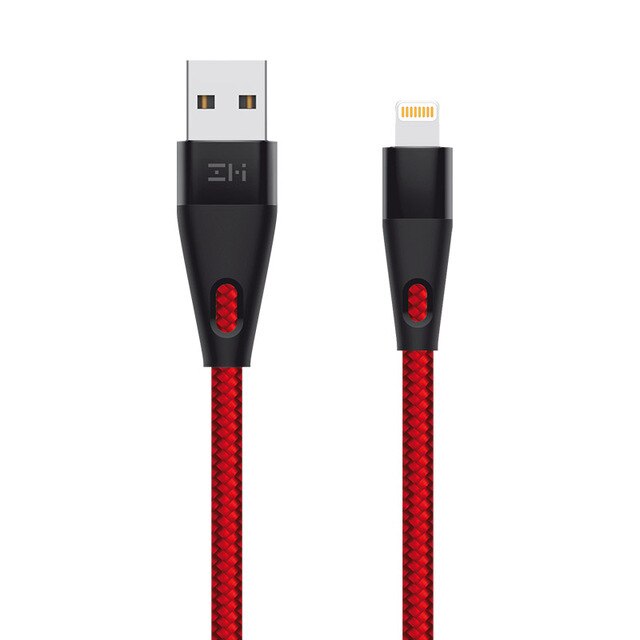 ZMI AL806 MFI USB-A TO LIGHTNING USB CABLE MFI CERTIFIED LIGHTNING, HI-TENSION 1M, MFI Cable, IPhone Cable, Lighting Cable, MFI Certified - RED